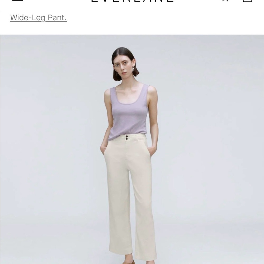 Everlane Women's Wide-Leg Pants in Bone
